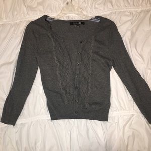Gray Lace cardigan